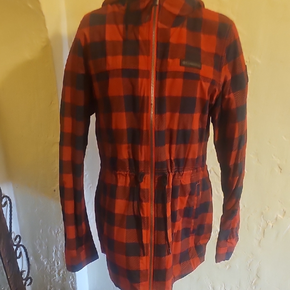 Women's Red and Black Plaid Jacket